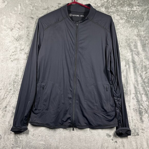 G/FORE Golf Long Sleeve Womens X-Large Full Zip Pullove Top Black Stretch - Picture 1 of 10